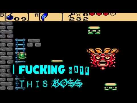 Zelda Oracle Of Ages - Boss Battle - Head Thwomp - (GBC)  (Wing Dungeon) - [HD]