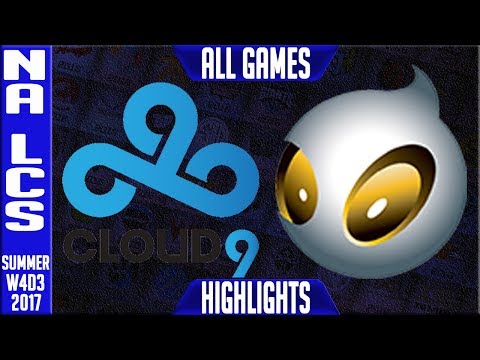 C9 vs DIG Highlights ALL GAMES | NA LCS Week 4 Summer 2017 | Cloud 9 vs Dignitas