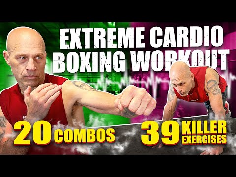 Extreme Cardio Boxing Workout || 39 Exercises and 20 Boxing Combos || Burn 1,000 Calories