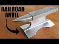 I Turn a Railroad Track into an Anvil! DIY Project using Basic Tools!