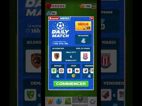 Score Hero 2 - Daily Match 13 septembre 2022 - Hull City/Stoke City #shorts #scorehero