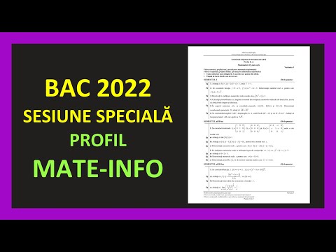 Bacalaureat matematica materie mate-info 2022 bac mate m1 subiectul 1 2 3(Invata Matematica Usor)