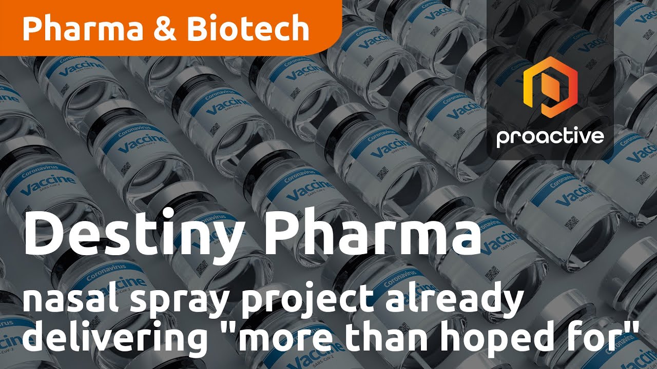 Destiny Pharma's nasal spray project already delivering "more than hoped for"