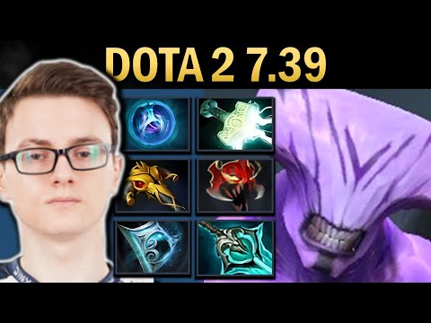 Faceless Void Gameplay Miracle with Mjolnir and Disperser - Dota 7.39