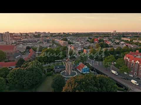Loosduinen at Golden Hour - 24fps 4K stock footage of The Hague, Netherlands