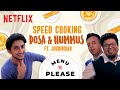 Can @Jordindian Cook Dosa & Hummus in 15 Minutes? | Menu Please | Netflix India DEFAULT Thumbnail