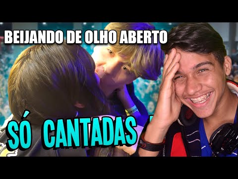 REAGINDO: cantadas enfadonhas EP 50 DEIXOU O NAMORADO BEIJAR OUTRA