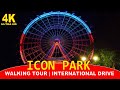 ICON PARK INTERNATIONAL DRIVE NIGHT 4K WALKING TOUR