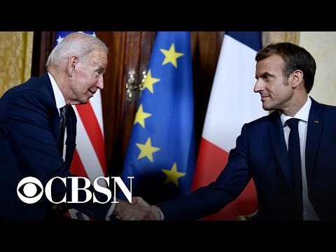 Biden meets with Pope Francis and French President Macron