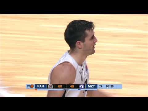 Mihajlo Andrić - 5/7 from the 3-point line (Partizan NIS - MZT Skopje Aerodrom, 16.12.2017)