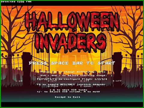 Halloween Invaders on C256 Foenix FMX