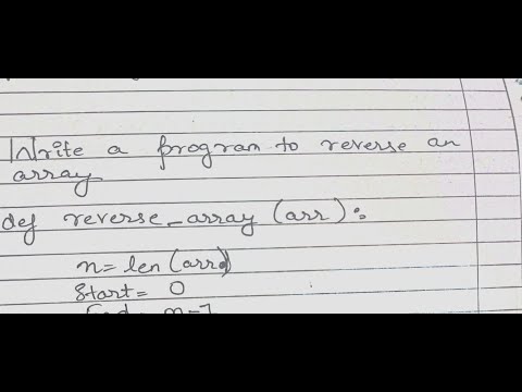 How To Reverse An Array Using Python Python Interview Questions
