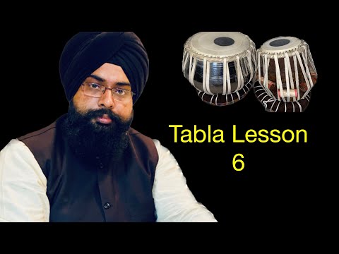 Tabla lesson 6 Tabla lesson for beginners in Hindi with English subtitles Rajvinder Singh