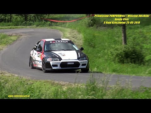 Przemysław POMPROWICZ / Wiesław ORLIŃSKI - Honda Civic - 5 Rajd Rzeszowiak 25-05-2019
