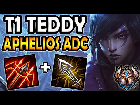 T1 Teddy APHELIOS vs EZREAL [ ADC ] Korea Challenger ✅