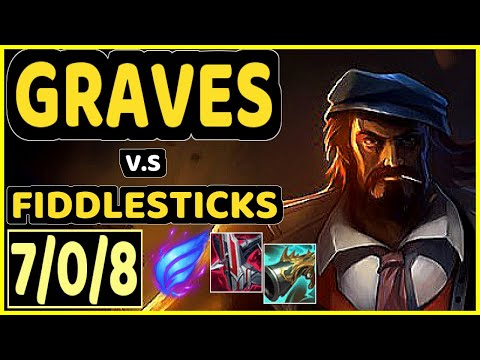 GRAVES vs FIDDLESTICKS - 7/0/8 KDA JUNGLE CHALLENGER GAMEPLAY - EUW