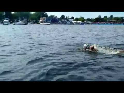 Pilar Geijo - Wins Open water Traversee Lac Saint Jan  Roberval Canada 2015