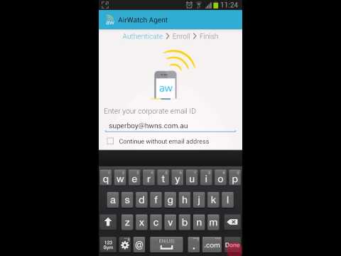 Installing Airwatch on Android Device - Part 1