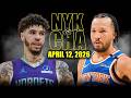 New York Knicks Vs Charlotte Hornets Full Game Highlights April 12 2026 NBA Season
