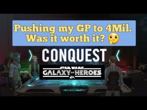 #swgoh - Hard Conquest with NO GL'S. Is it worth it?