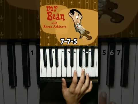 Mr. Bean Cartoon Intro Song (Piano Tutorial) #pianotutorial #shorts