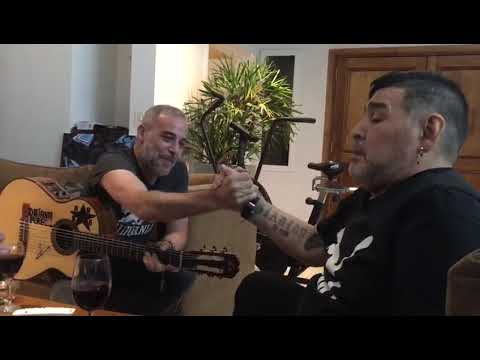 POL MUN JUNTO A MARADONA DIEGO ARMANDO