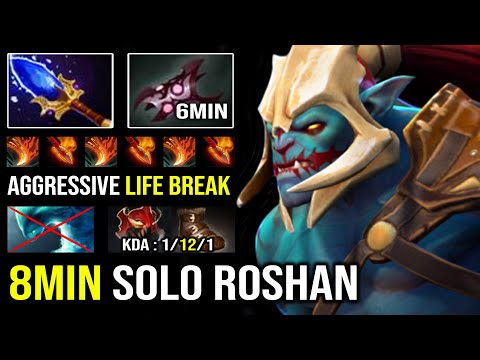 WTF 6Min Armlet & 8Min Solo Roshan 1v5 Mid Huskar | Amazing Armlet Toggle EZ 21Min GG 7.30d Dota 2