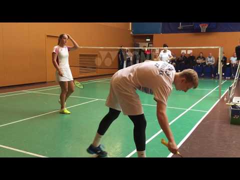Badminton clip stars under 19 - Mixed Doubles at Danish Junior Cup, Denmark vs. Sweden