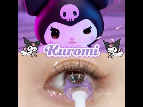 [BEACOLORS] Kuuu Kuromi??!💜😍#contactlenses #KUROMI #sanrio #trending #cute #sanriolover#cosplay #fyp