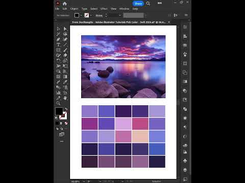 Tips to Pick Color & Create Color Palette From any Image in Adobe Illustrator #illustratortutorial