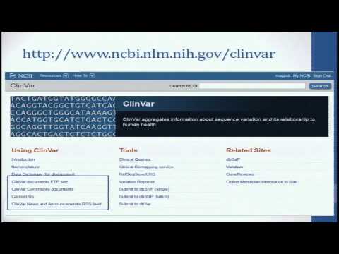 ClinAction Workshop: New Resource: NBCI's ClinVar - Donna Maglott