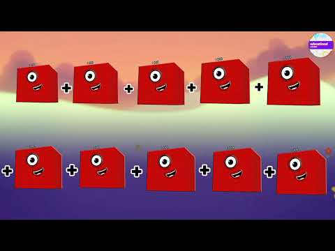 NUMBERBLOCKS ADDING UP TO 10 BIG NUMBERS  | @educationalcorner110