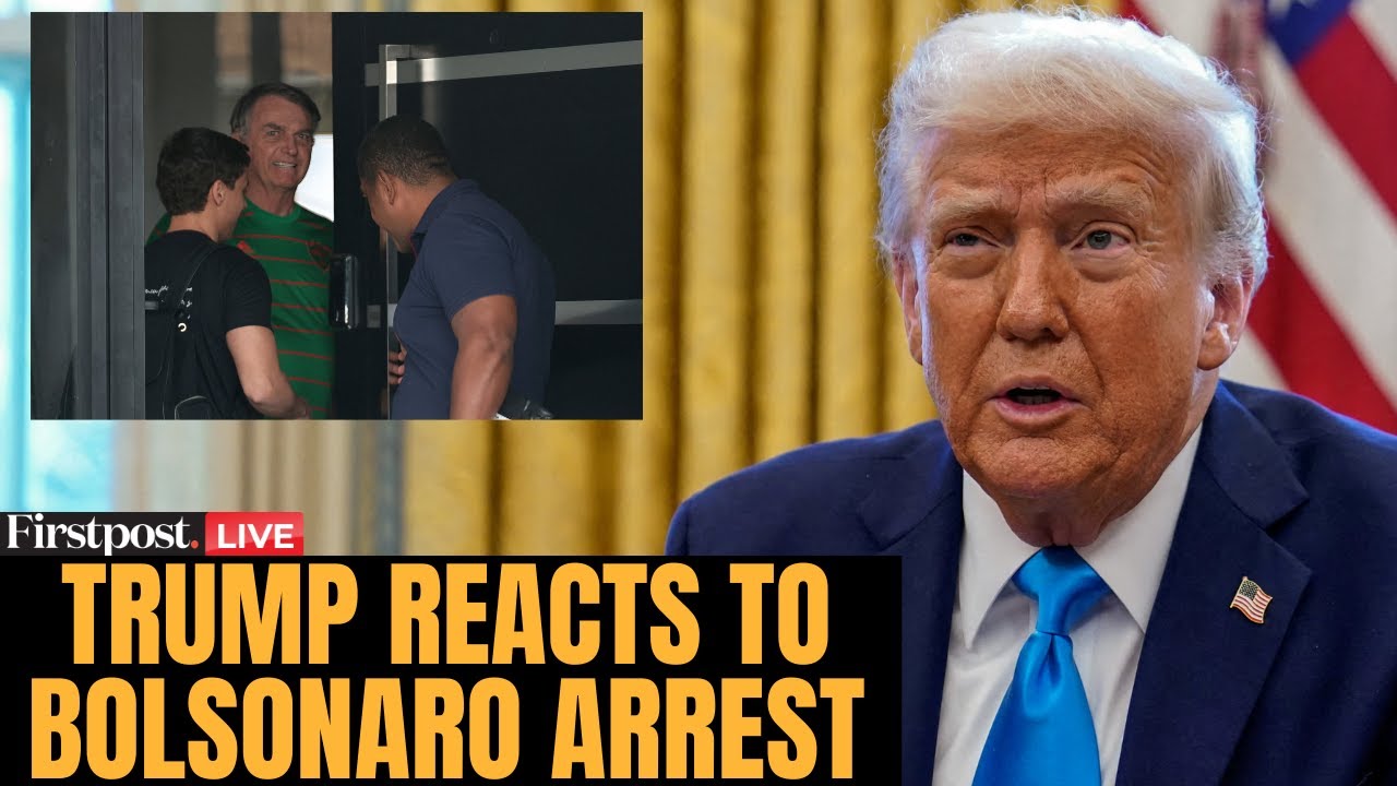 LIVE: Trump Responds to Bolsonaro Arrest, Says He Was Unaware, Calls Situation “Too Bad”