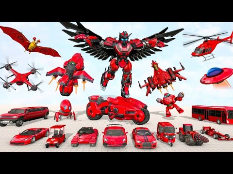 robot transform car war games | robot game | flying car robot transforming games @भगतीधाम