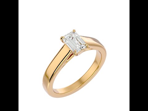 Inel de logodna Emerald Aur Galben 18k Diamante Naturale - Matilda