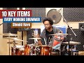 10 Key Items That Every Working Drummer Should Have!