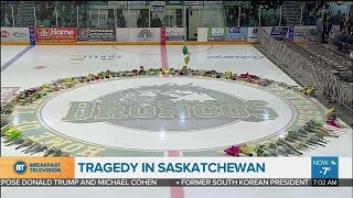 Emotional vigil in Humboldt Saskatchewan Sunday night