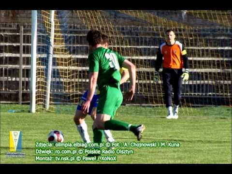 tv.nsk.pl 2011-04-30 Olimpia Elbląg - MKS Świt Nowy Dwór Maz. 1-0 Dawit Chighladze zdjęcia radio