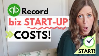 Record START-UP COSTS (spent in personal) for a new business: QuickBooks Online Tutorial Journal E