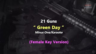 Download lagu 21 Guns - Green Day | Karaoke - Piano (Female Key/Nada Wanita) mp3