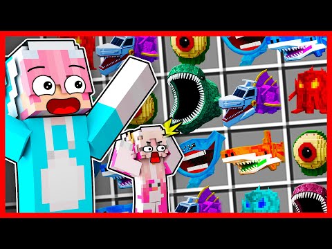 ATUN & MOMON SAVE ALL FISH MONSTERS FROM EXTINCTION!! Feat @sapipurba Minecraft