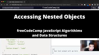 Accessing Nested Objects (Basic JavaScript) freeCodeCamp tutorial