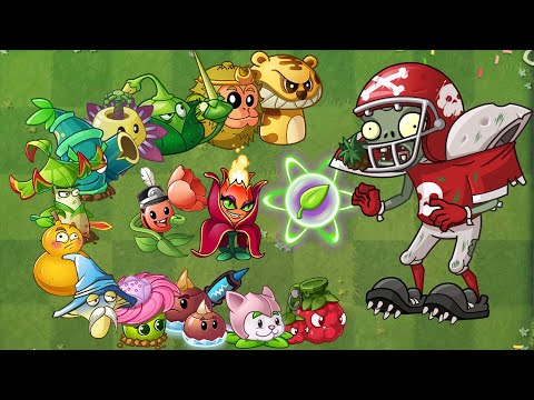 PvZ 2 Challenge - Every Plant in Chinese Version Vs Football Allstar Zombie