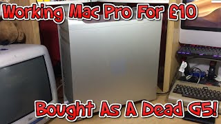£10 For A Working Mac Pro - Seller Thought It Was A Dead G5!  Quick Fix & Setting Up! Part 1.