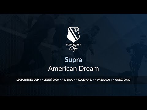 Skrót spotkania Supra - American Dream ( Legia Biznes Cup Jesień 2020 )