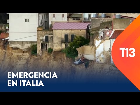 Estado de emergencia en Italia: derrumbe arrasó con un pueblo en Sicilia
