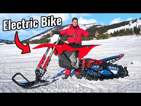 Electric Dirt Bike for Snow!