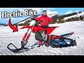 Electric Dirt Bike For Snow