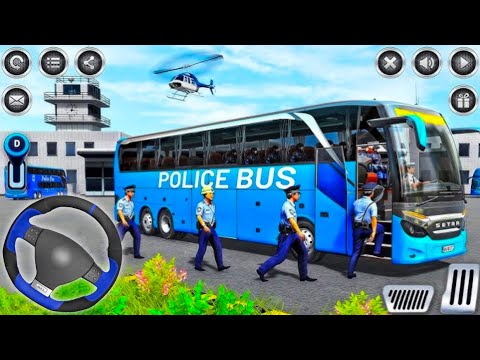 City Police Bus Simulator 3D Games – US Police Bus Transport Prison Games 2024 | Android Gameplay