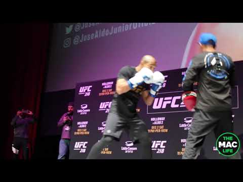 UFC 218 Open Workouts: Jose Aldo Workout Highlights